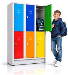 Spinde für Kindergarten und Schule