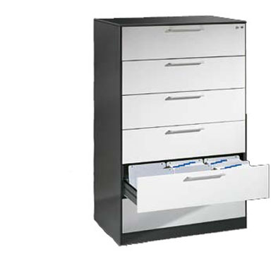 Karteischrank DIN A5 + A4 mit geringer Tiefe von 43 cm